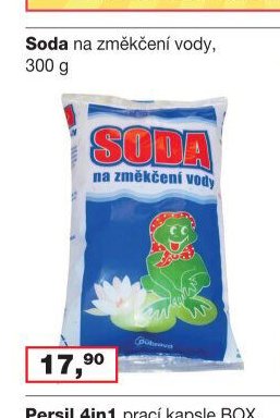 Soda na změkčení vody