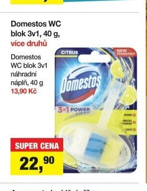 Domestos WC blok 3v1, 40 g