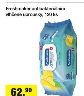 Antibakteriální vlhčené ubrousky Freshmaker