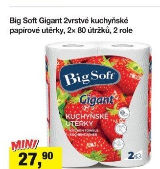 Kuchyňské utěrky 2vrstvé Big Soft