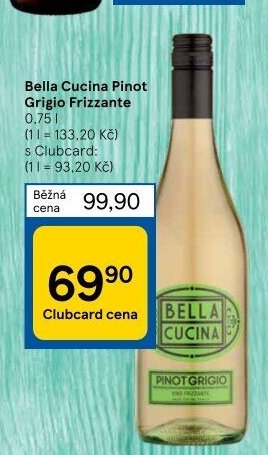 Bella Cucina Pinot Grigio Frizzante