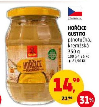 Hořčice plnotučná Gustito