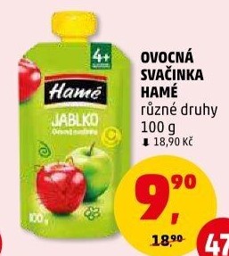 Kapsička ovocná svačinka Hamé
