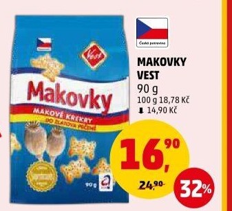 Krekry makovky Vest