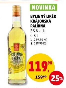 Likér bylinný Královská palírna