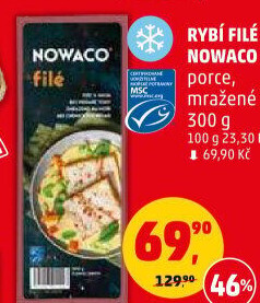Rybí filé mražené Nowaco