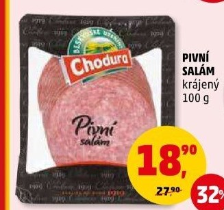 Salám pivní Beskydské uzeniny Chodura