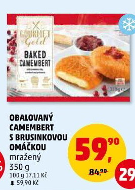 Sýr Camembert smažený mražený Gourmet Gold