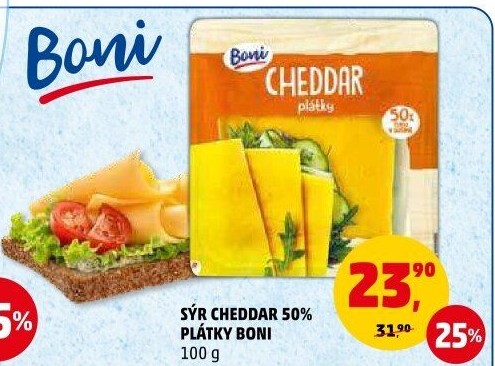 Sýr Cheddar Boni