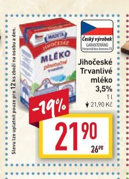 Jihočeské trvanlivé mléko