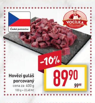 Hovězí guláš porcovaný