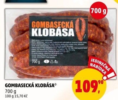 Gombasecká klobása