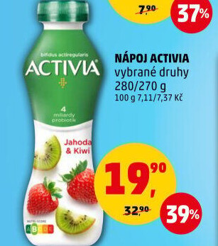 Jogurtový nápoj Activia Danone