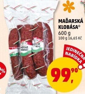 Maďarská klobása Csabahús