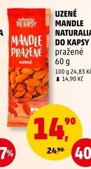 Mandle uzené pražené Naturalia