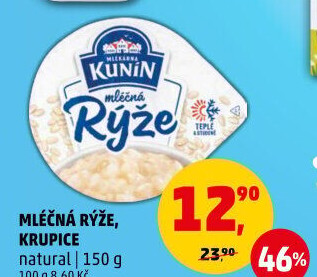 Mléčná rýže Kunín