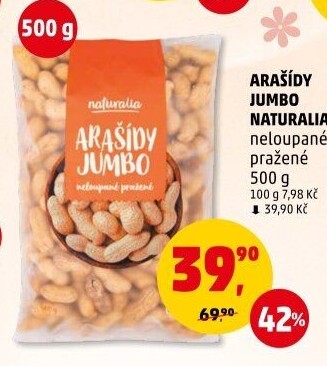 Neloupané arašídy Naturalia