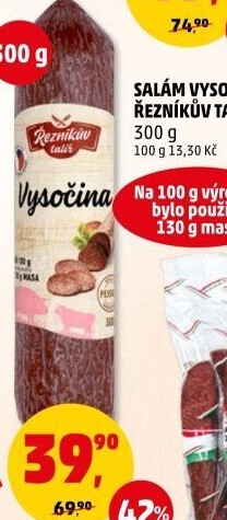 Salám Vysočina Řezníkův talíř