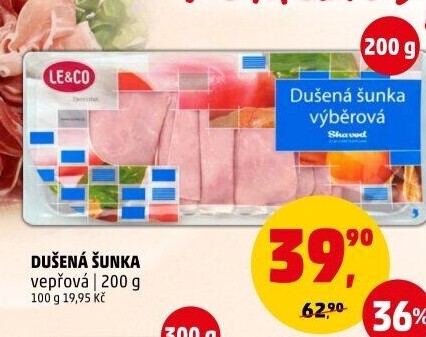 Šunka vepřová dušená LE&