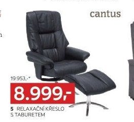Relaxační křeslo s taburetem