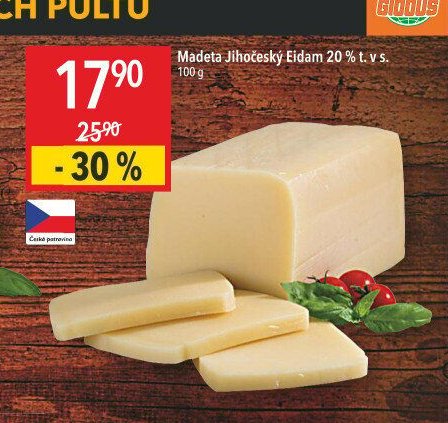 Madeta Jihočeský Eidam 20 % t. v s.