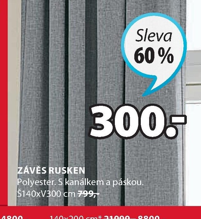 Závěs RUSKEN - Jysk akcniletaky.com