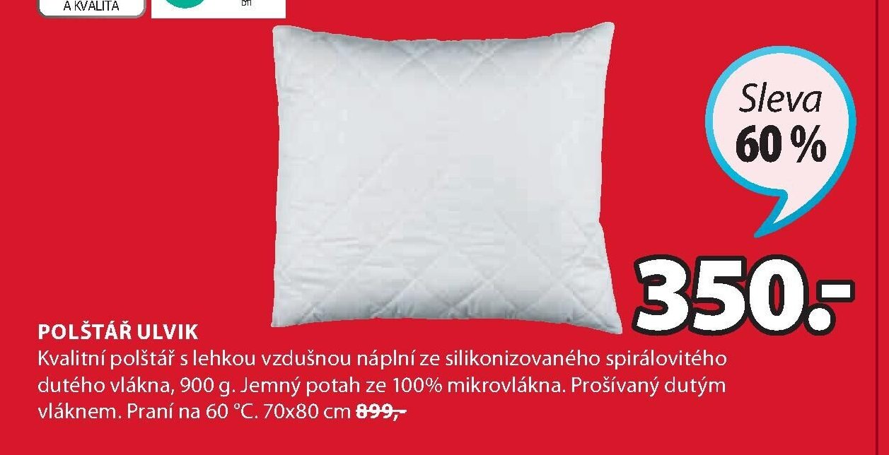 Polštář ULVIK 70x80 cm - Jysk akcniletaky.com
