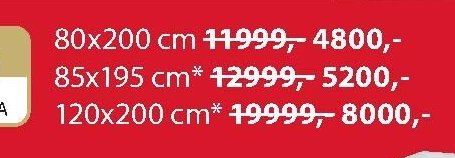 Pěnová matrace GOLD F30 85x195 cm - Jysk akcniletaky.com
