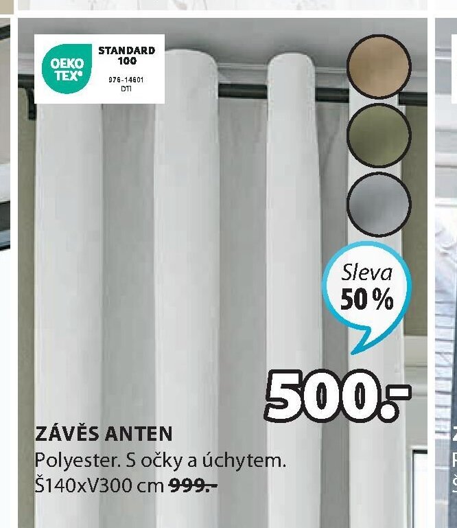 Závěs Anten - Jysk akcniletaky.com