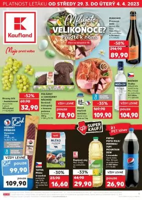 akční leták Kaufland 29.3.2023-4.4.2023