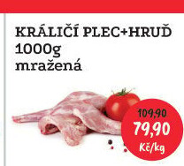 Králičí plec s hrudí mražená