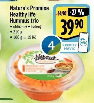 Hummus trio Healthy life Nature'