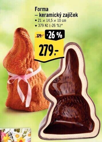 Keramická forma na zajíčka