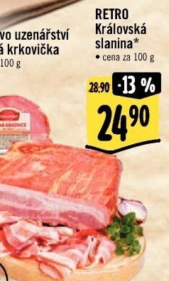 Královská slanina Albert Retro