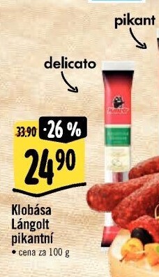 Pikantní klobása Lángolt