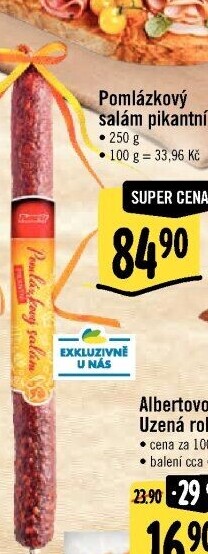 Salám velikonoční pomlázka pikantní Kmotr