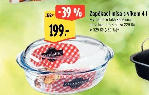 Skleněná zapékací mísa Ocuisine