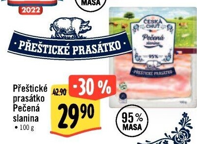 Slanina pečená Přeštické prasátko Česká chuť