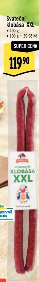 Sváteční klobása Krahulík