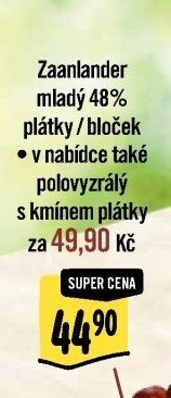 Sýr Zaanlander mladý 48 %