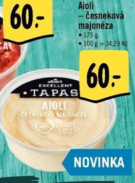 Tapas Aioli česneková majonéza Albert Excellent