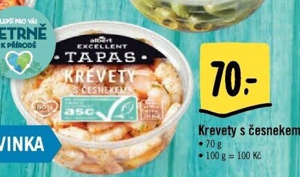 Tapas Krevety s česnekem Albert Excellent