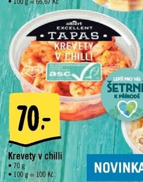 Tapas Krevety v chilli Albert Excellent