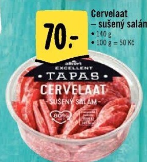 Tapas salám Cervelaat Albert Excellent