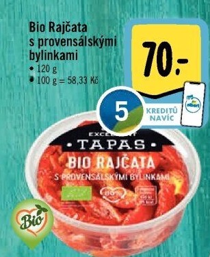 Tapas sušená rajčata Bio Albert Excellent