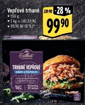 Vepřové trhané maso Sous vide Albert Excellent