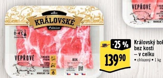 Vepřový bok bez kosti Královský Albert