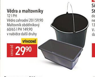 Vědra a maltovníky