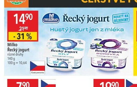 Milko Řecký jogurt