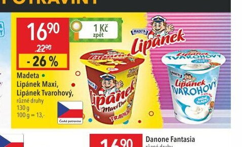 Madeta Lipánek Maxi, Lipánek Tvarohový